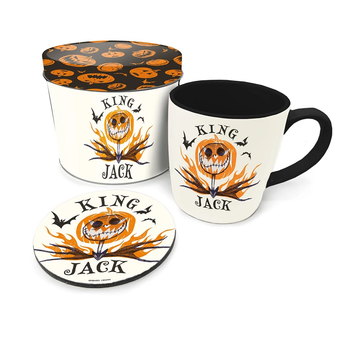 Set de taza posavasos lata pyramid pesadilla antes de navidad Frikytopia