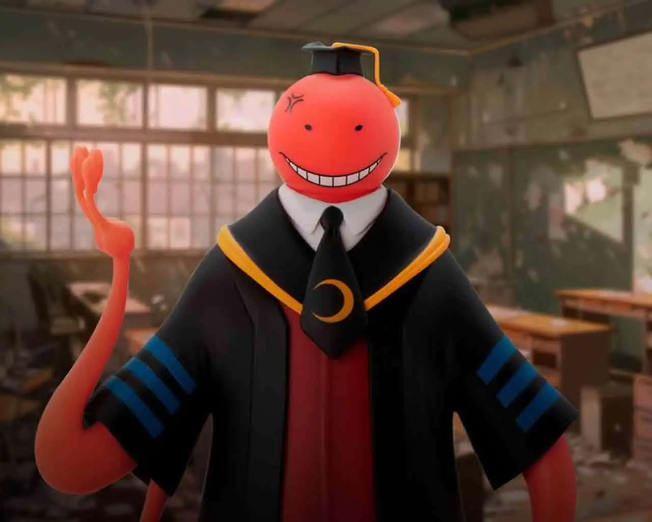 ASSASSINATION CLASSROOM KORO SENSEI RED SUPER Figura COLLECTION 1/10 PVC Estatua