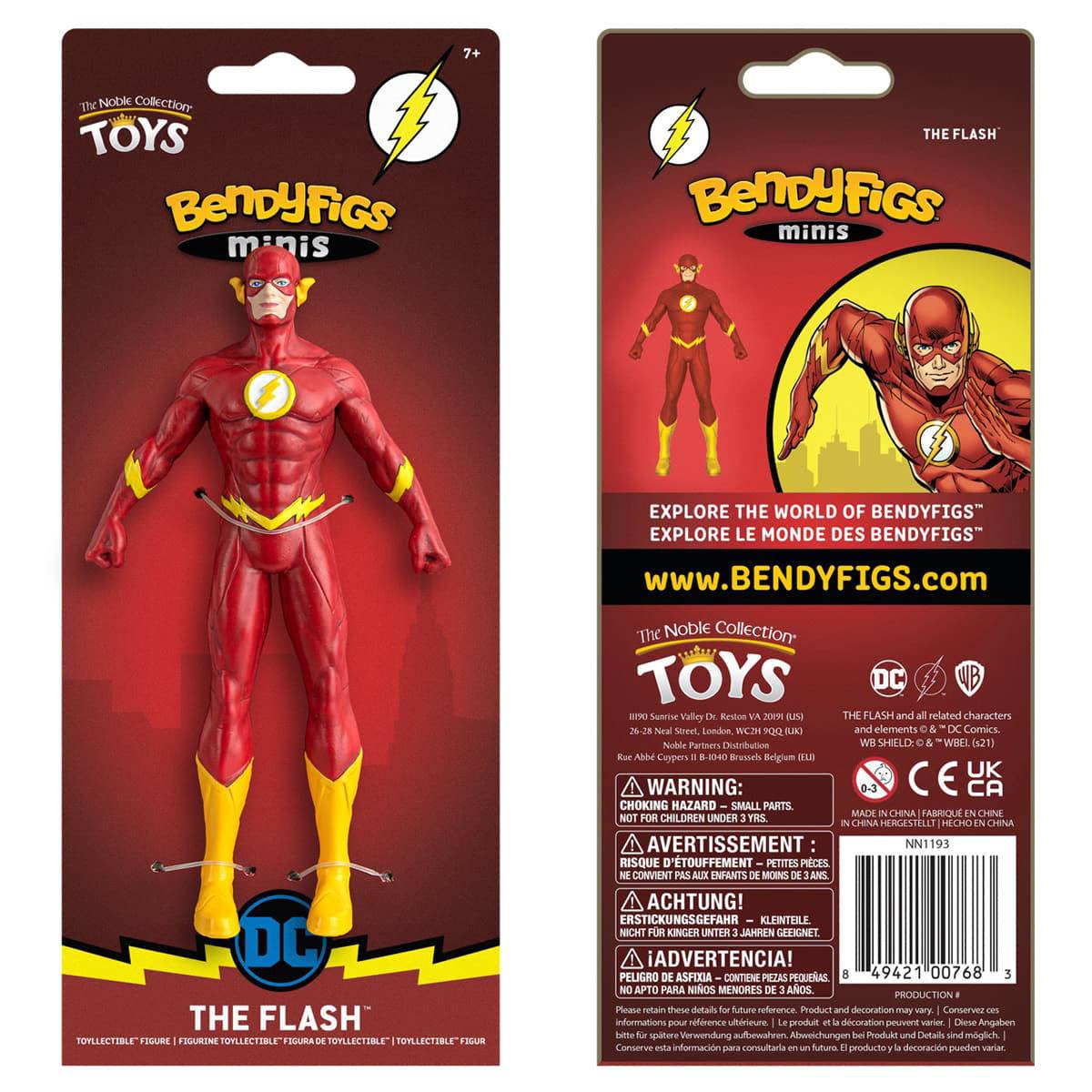 Figura the noble collection bendyfigs dc comics flash flexible Frikytopia