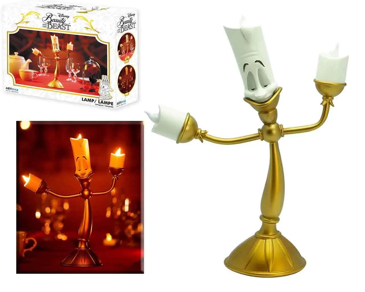 Lampara replica abystyle disney la bella y la bestia -  lumiere