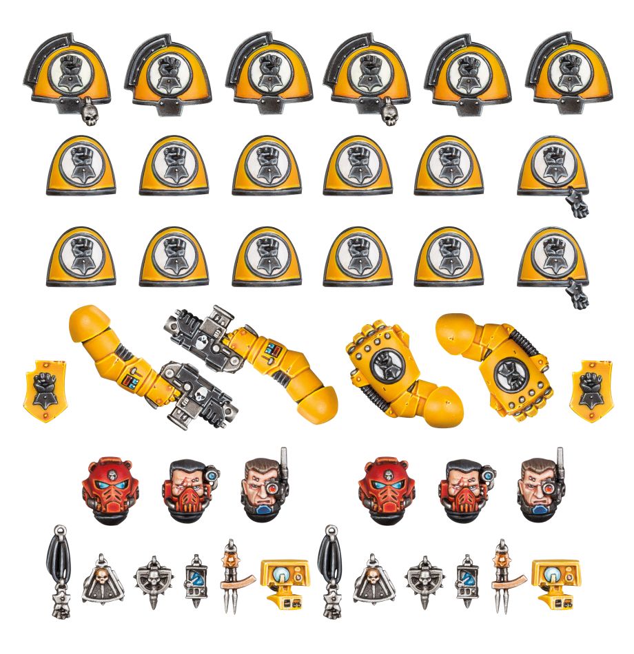 Mejoras y calcomanías para Primaris de los Puños Imperiales