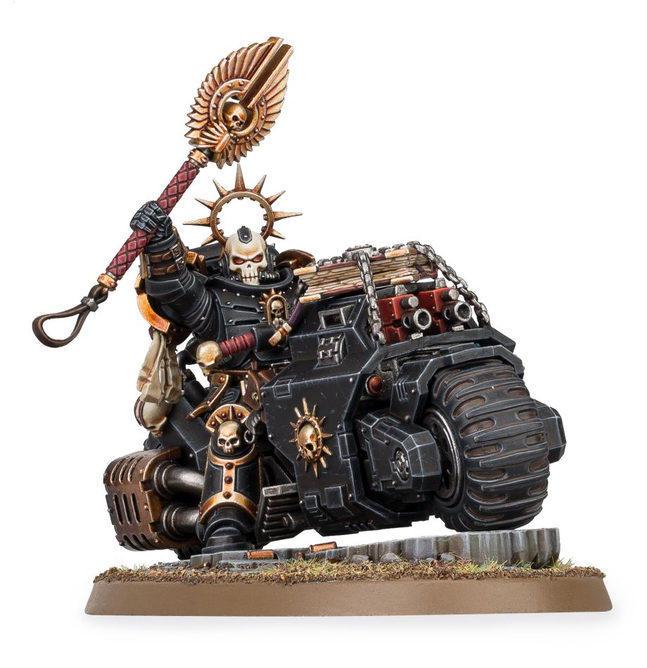 SPACE MARINES: CAPELLÁN PRIMARIS EN MOTO
