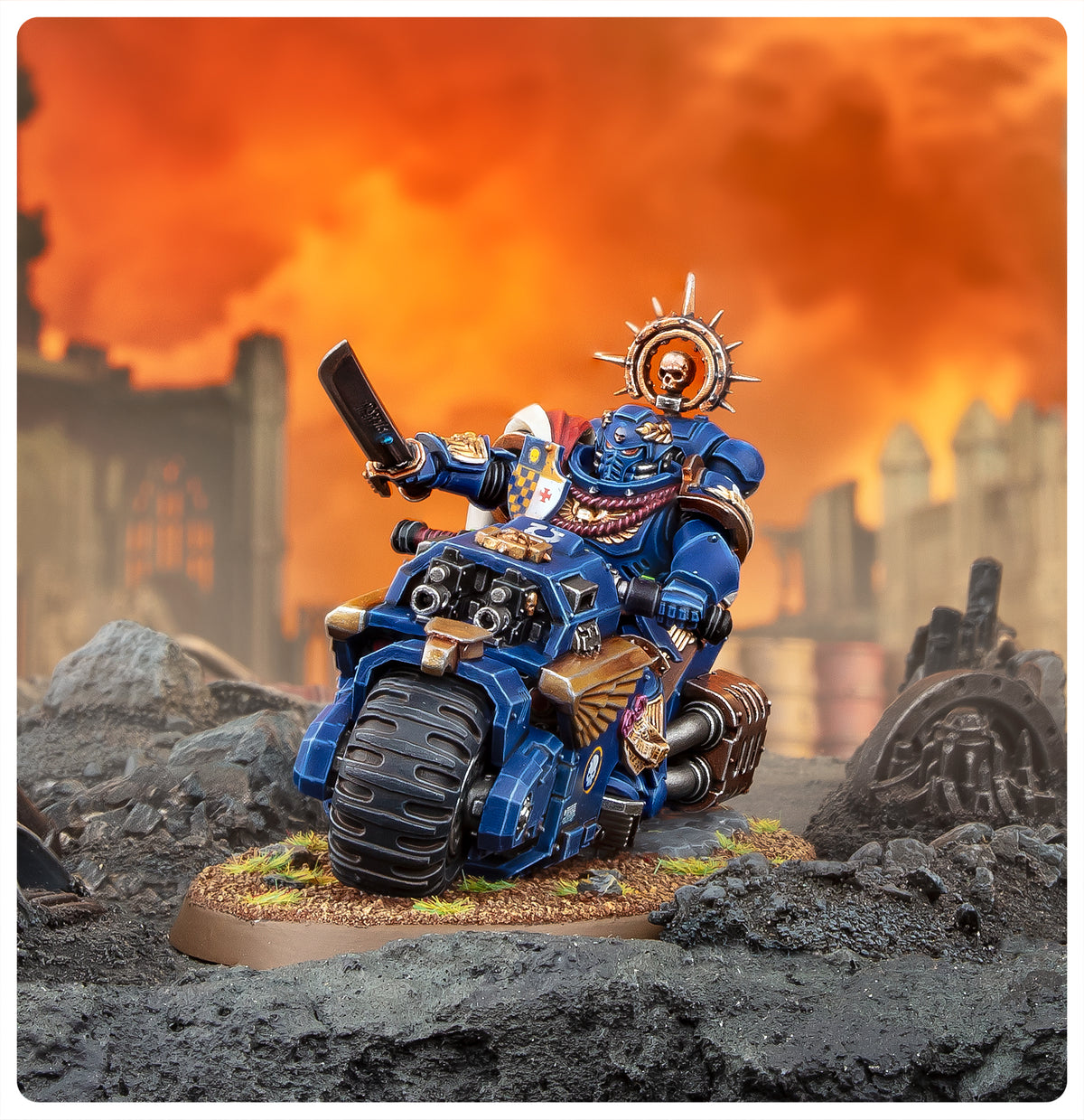 Capitán en moto