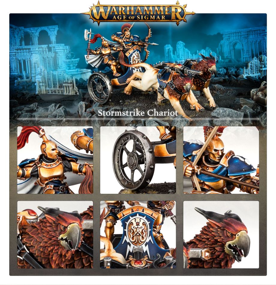 STORMCAST ETERNALS: CARRO AÇOITADOR DE TEMPESTADE