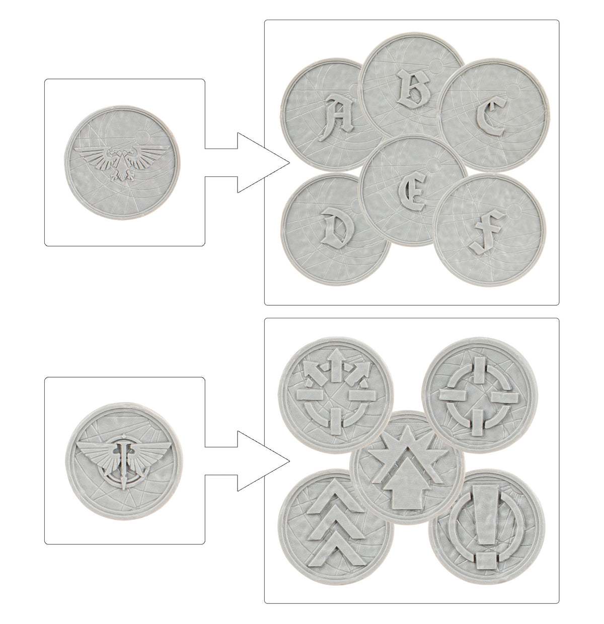 L/I: ORDER TOKENS AND OBJECTIVES MARKERS