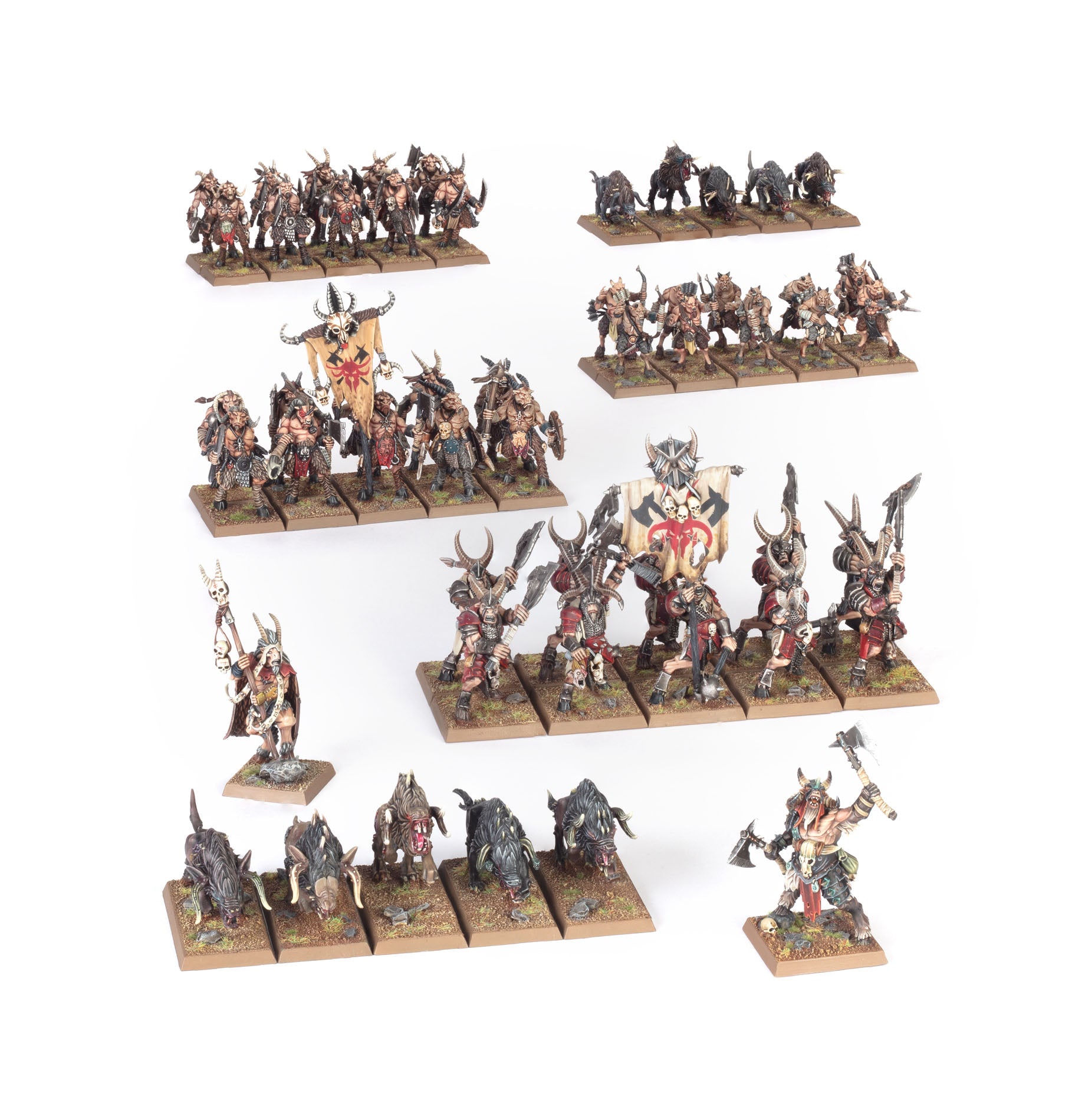 Beastmen Brayherds: Battle March Army Frikytopia
