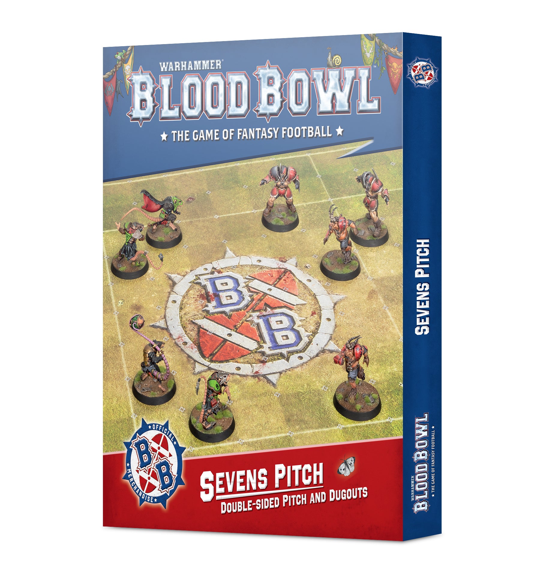 Blood Bowl Sietes: campo y banquillos de doble cara