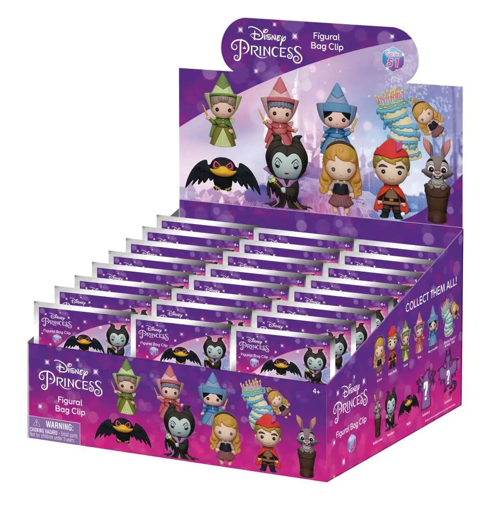DISNEY SLEEPING BEAUTY (65TH ANN) Bolsa CLIP BLIND Caja DISPLAY(24) Frikytopia