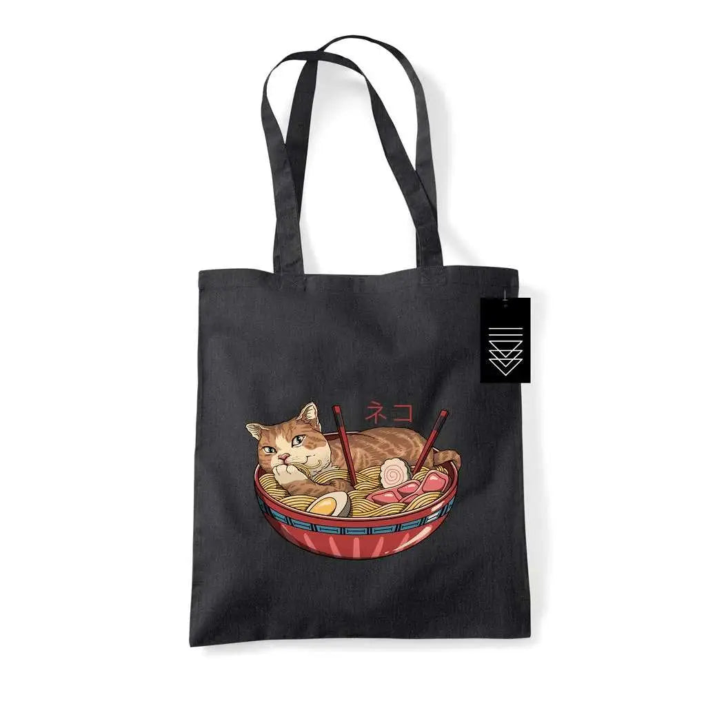 VINCENT TRINIDAD NEKO RAMEN BOWL TOTE Bolsa Frikytopia