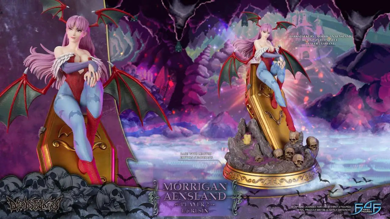 DARKSTALKERS MORRIGAN AENSLAND PLAYER 2 1/6 RESIN Estatua
