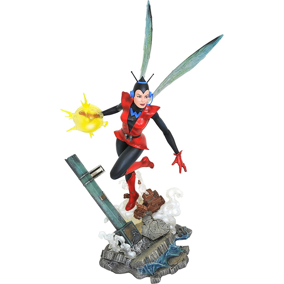 Figura diamond select toys marvel gallery antman & the wasp avispa comic