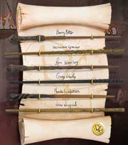Réplica The Noble Collection Harry Potter Exército de Dumbledore coleção 6 varinhas em exposição
