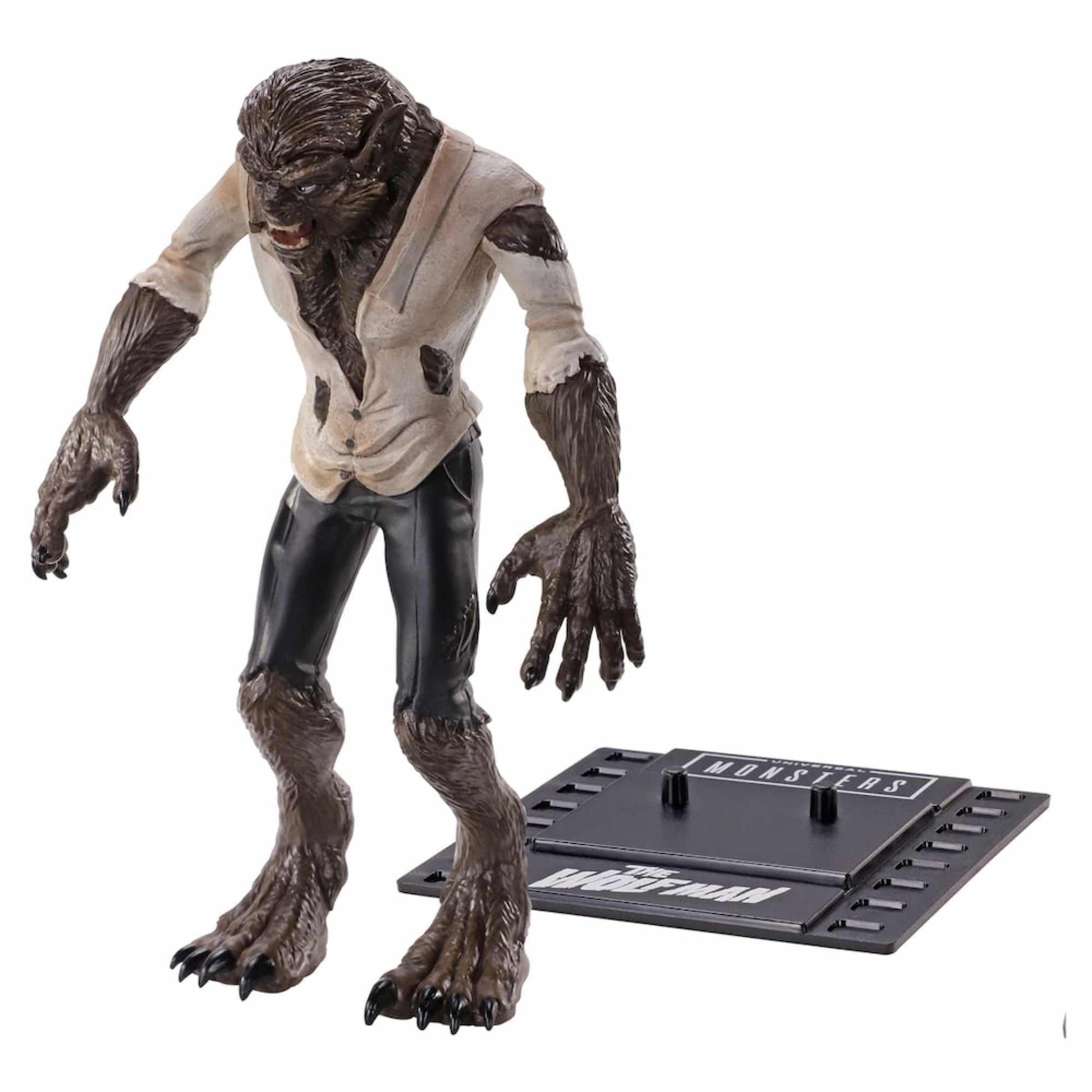Figura the noble collection bendyfigs cine universal studios hombre lobo Frikytopia