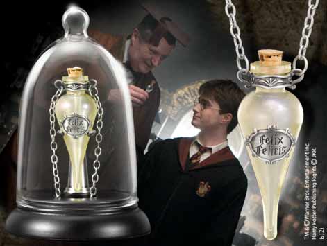 Réplica the noble collection harry potter collar en cristal con cadena poción suerte líquida Frikytopia