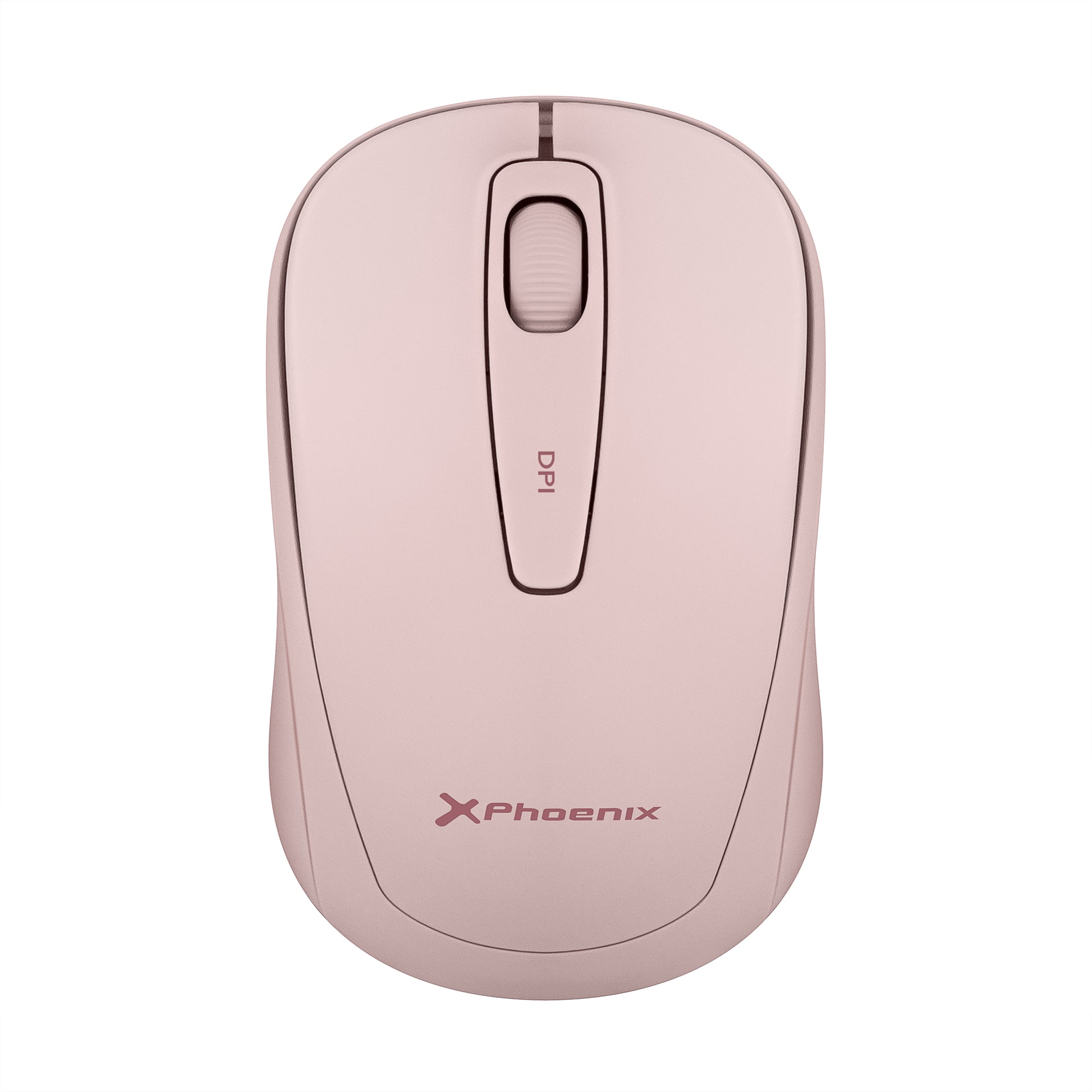 Phoenix m250 ratón inalámbrico 2.4 ghz receptor usb hasta 1600 dpi compatible con pc mac portátil color rosa Frikytopia