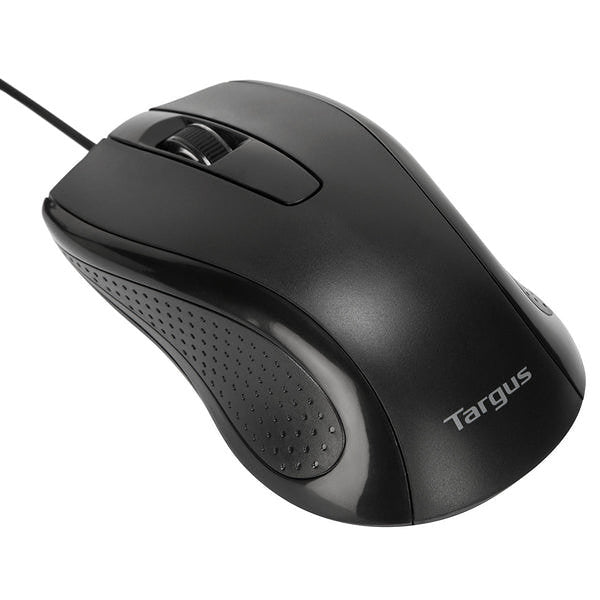 Raton optico targus usb 1000dpi antimicrobiano negro Frikytopia