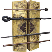 Réplica do mapa do maroto coleção 4 varinhas com expositor Harry Potter da Noble Collection