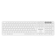 Teclado inalámbrico multidispositivo phoenix k300 blueooth dual y 2.4ghz blanco