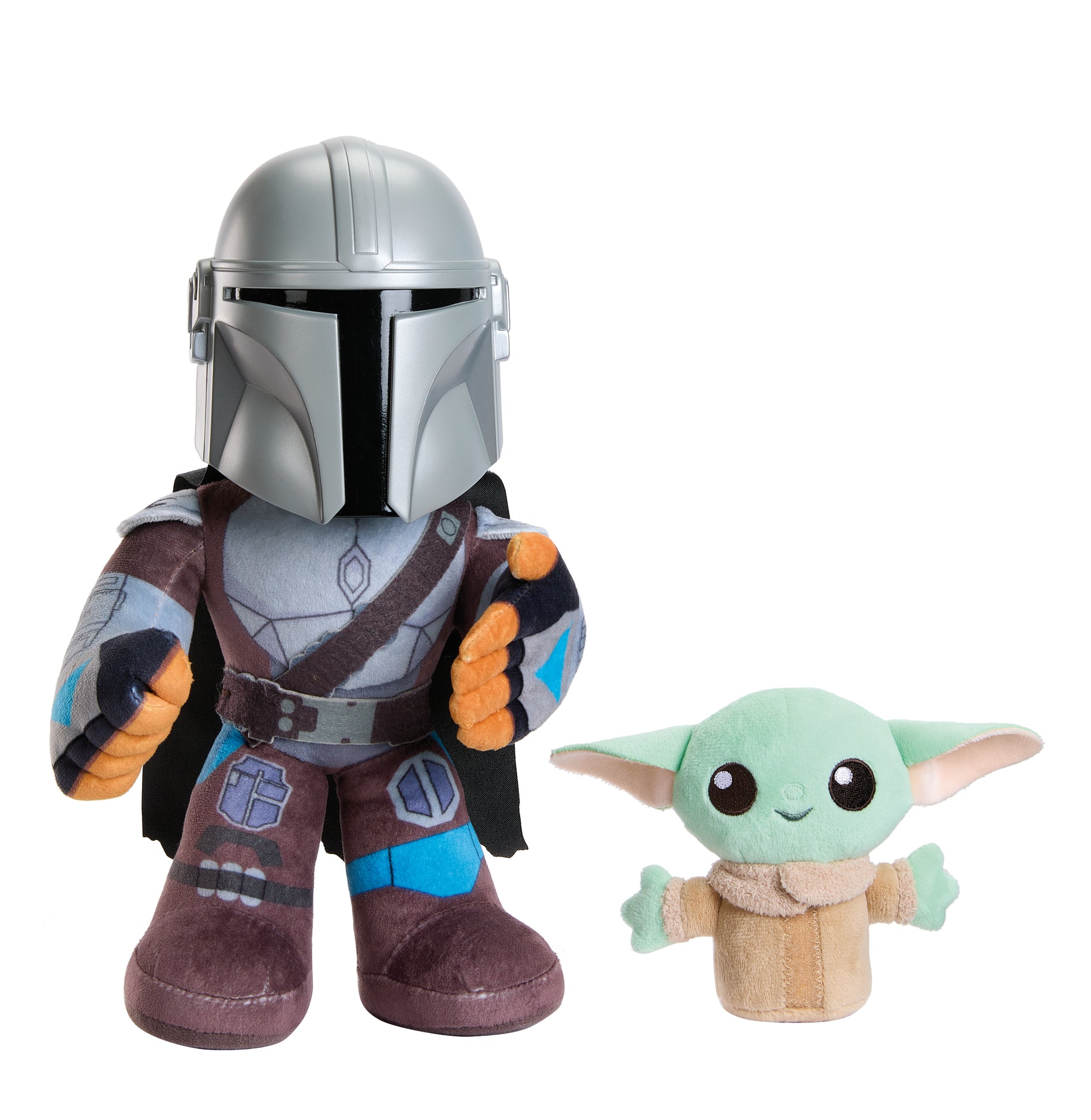 Peluche mattel star wars clan de dos mandalorian y grogu Frikytopia