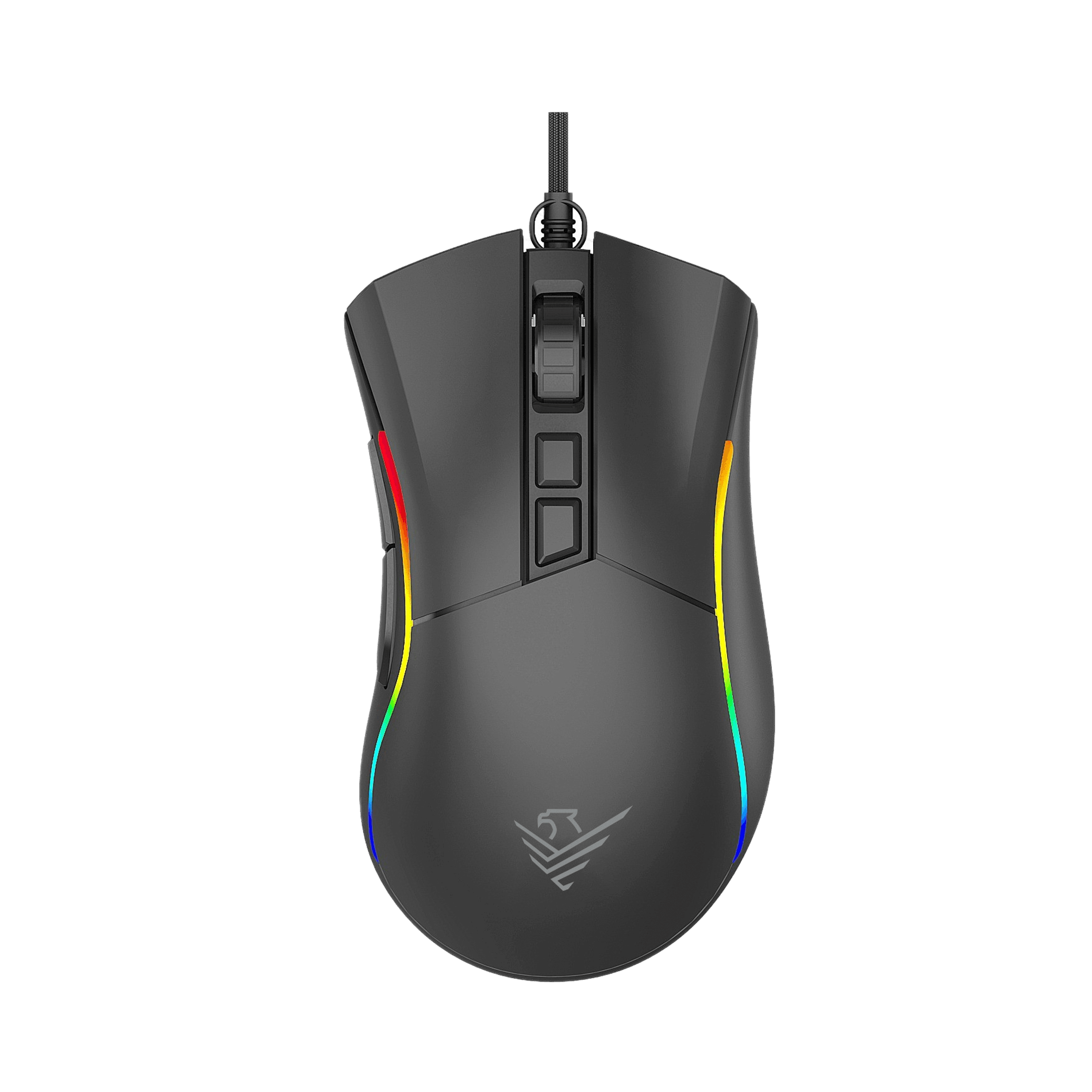 Ratón gaming phoenix void 12000 dpi de alto rendimiento negro rgb usb