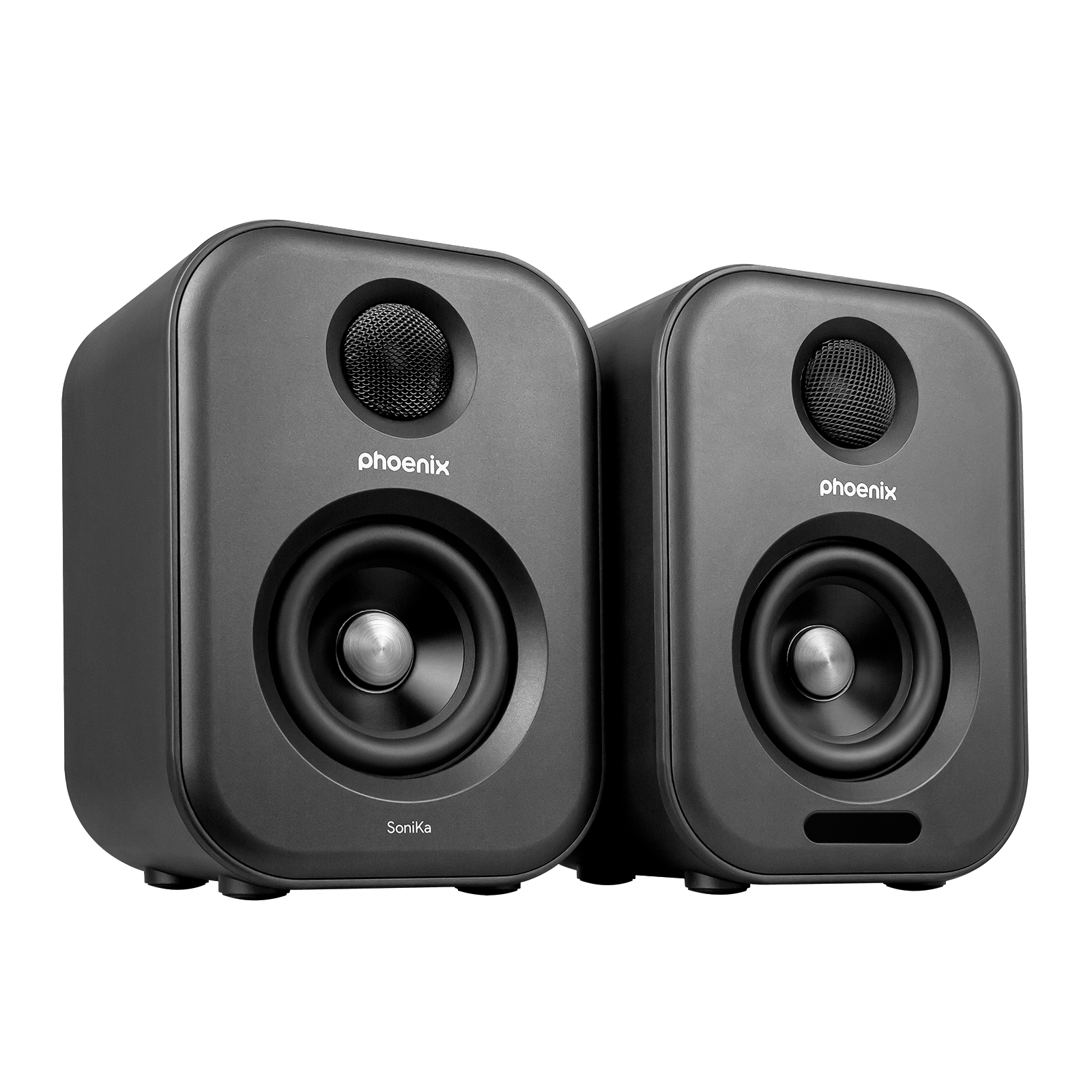 Altavoces de estudio phoenix sonika 50w con bluetooth jack usb para ordenador Frikytopia