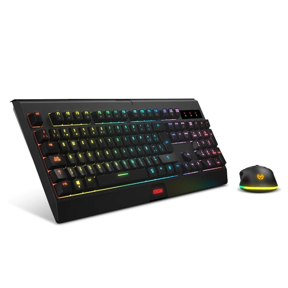 Teclado + raton krom kabala inalambrico Frikytopia