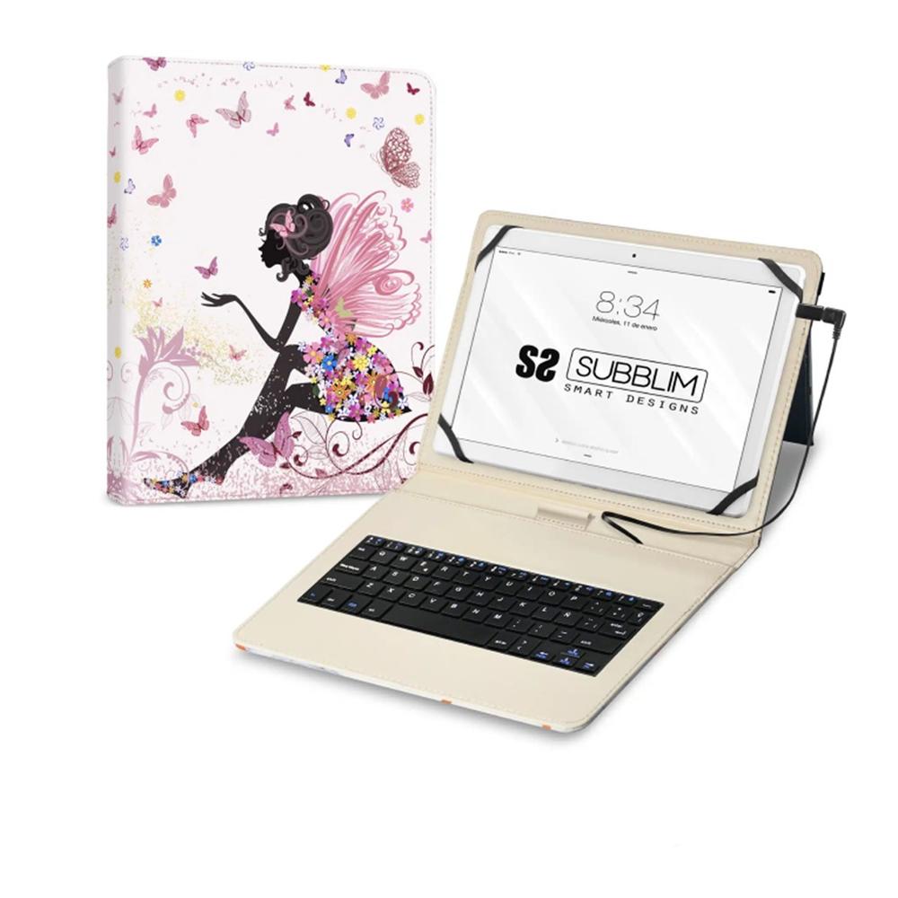 Funda + teclado subblim para tablet 11 pulgadas hadas Frikytopia