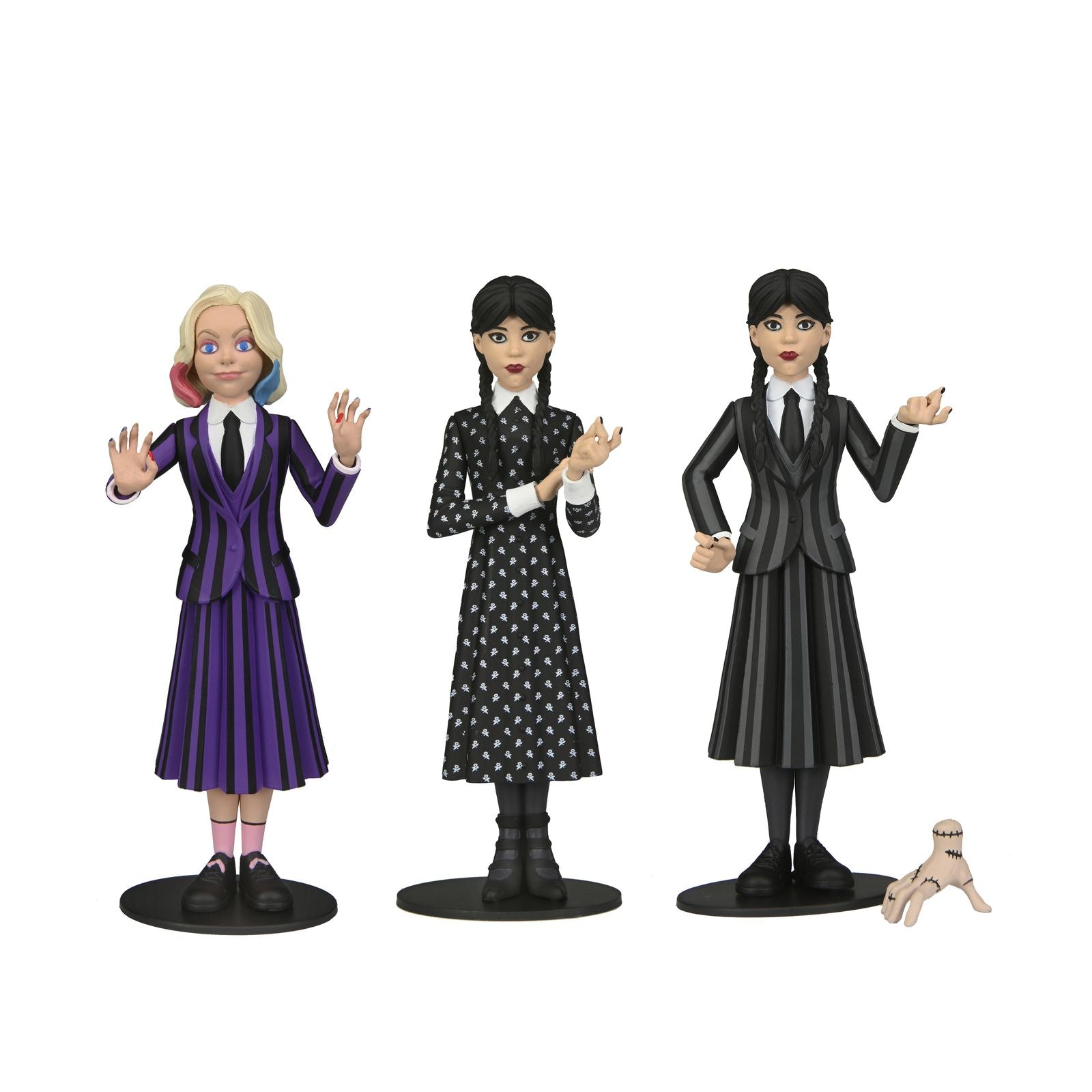 Surtido figuras neca wednesday addams toony terrors 12 unidades Frikytopia