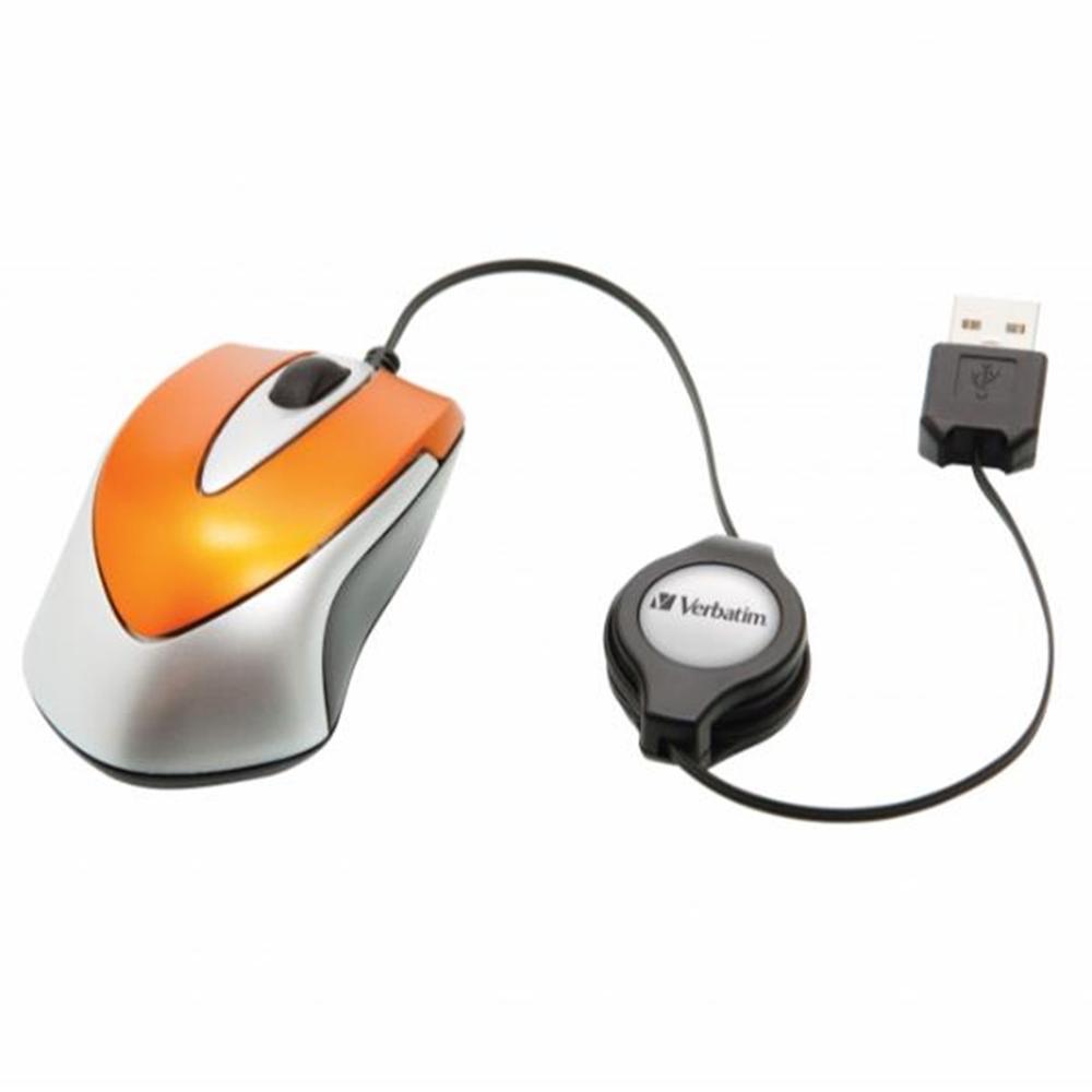 Raton verbatim go mini naranja Frikytopia