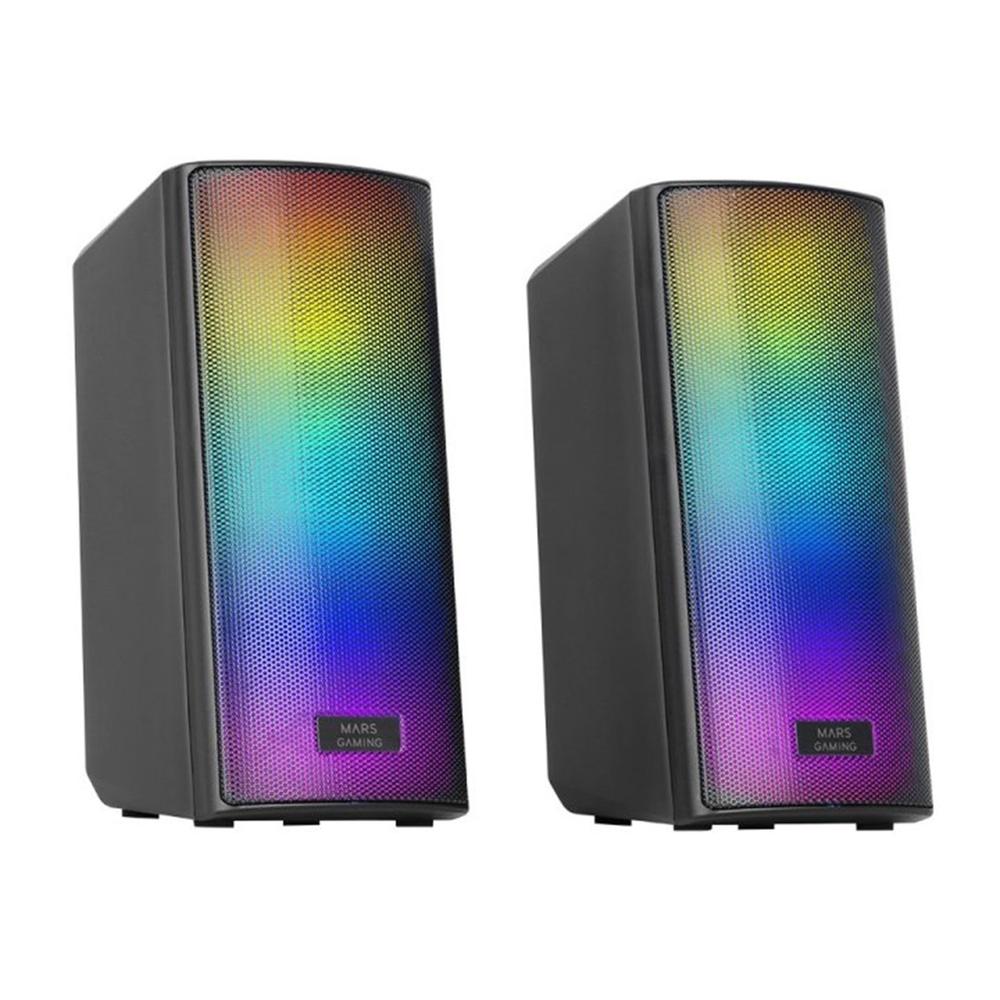 Altavoces mars gaming 2.0 msrgb2 negro