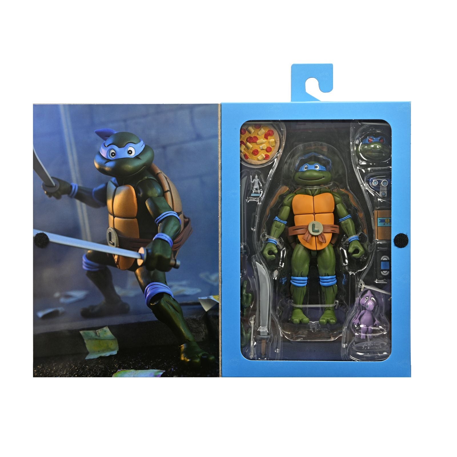 Figura neca teenage mutant ninja turtles cartoon ultimate leonardo vhs scale action 18cm Frikytopia