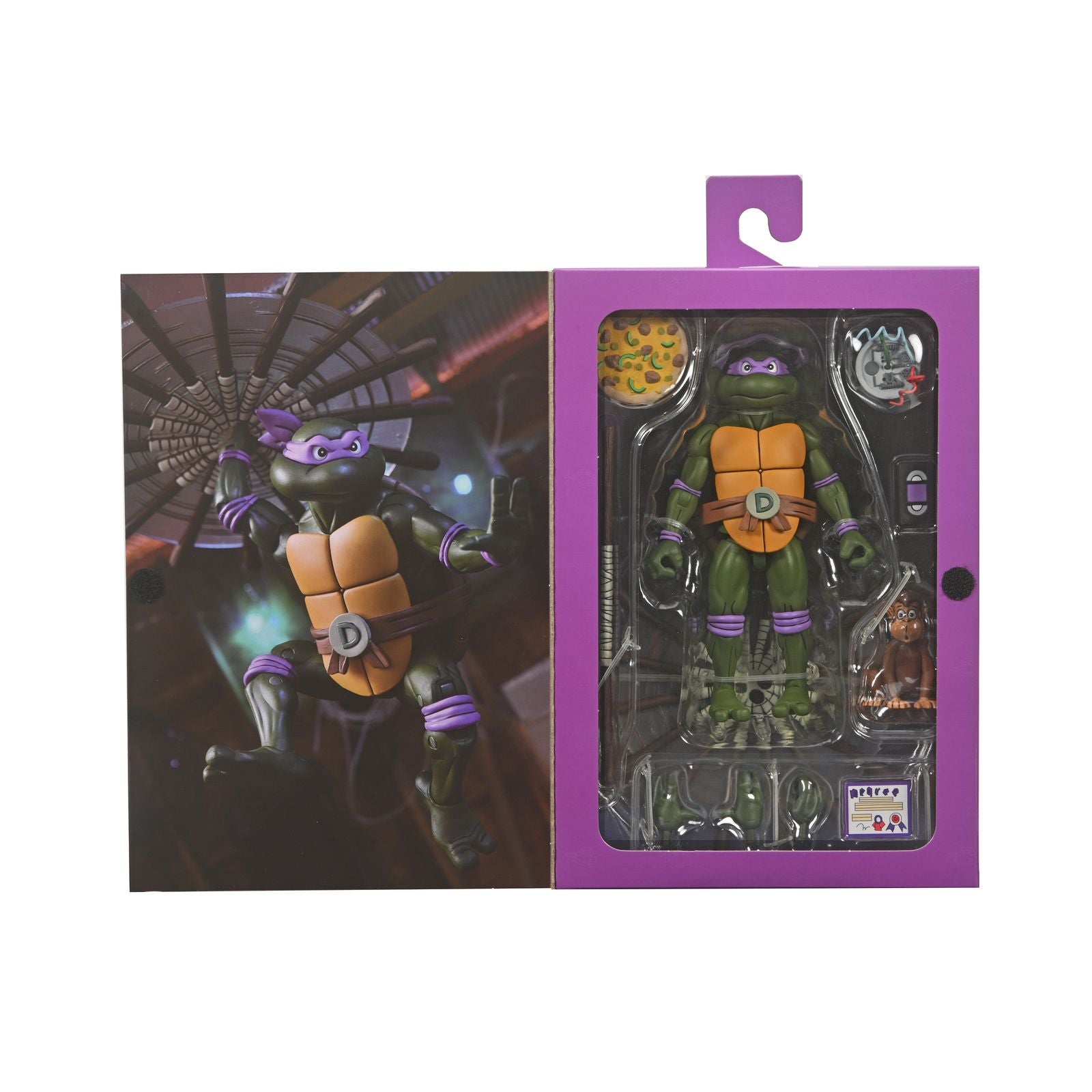 Figura neca teenage mutant ninja turtles cartoon ultimate donatello vhs scale action 18cm Frikytopia