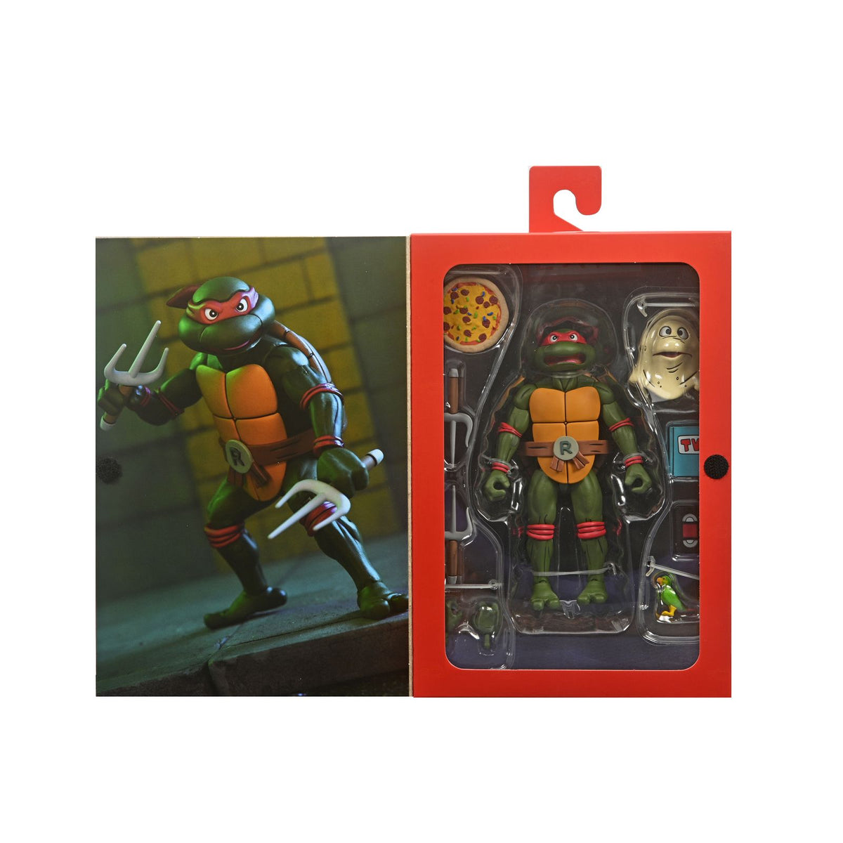 Figura Ultimate Raphael VHS Cartoon Tortugas Ninja 18 cm