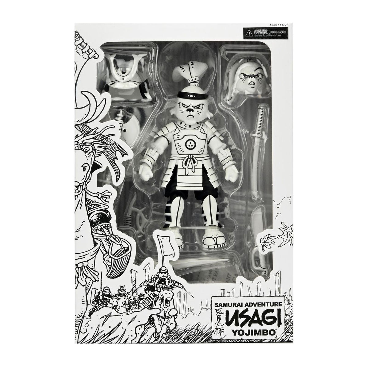 Usagi Yojimbo Figura Samurai Usagi Yojimbo Black & White Figure 18 cm