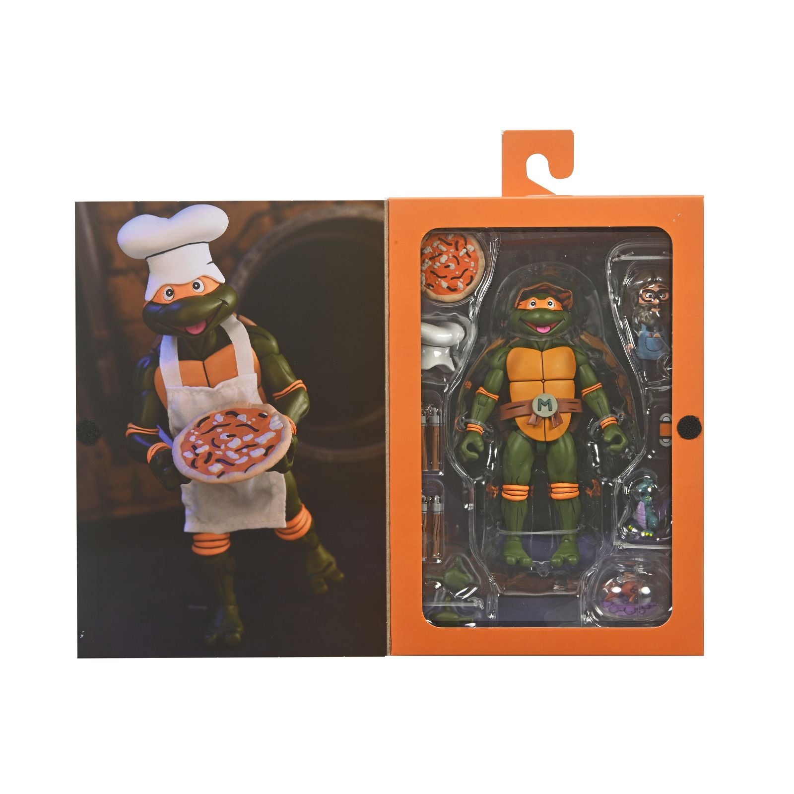 Figura neca teenage mutant ninja turtles cartoon ultimate michelangelo vhs scale action 18cm Frikytopia