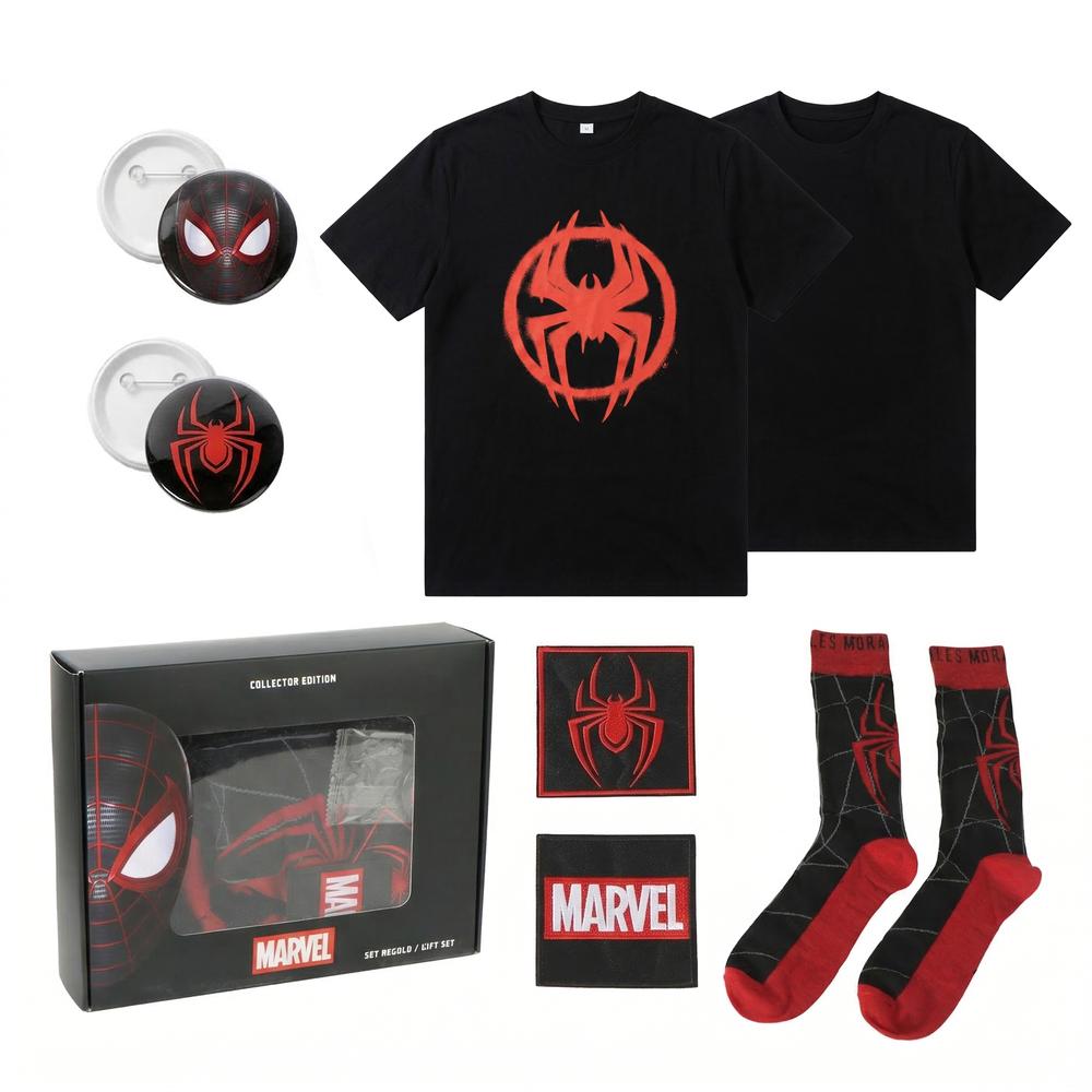 T-shirt curta em malha single jersey set spiderman m Frikytopia