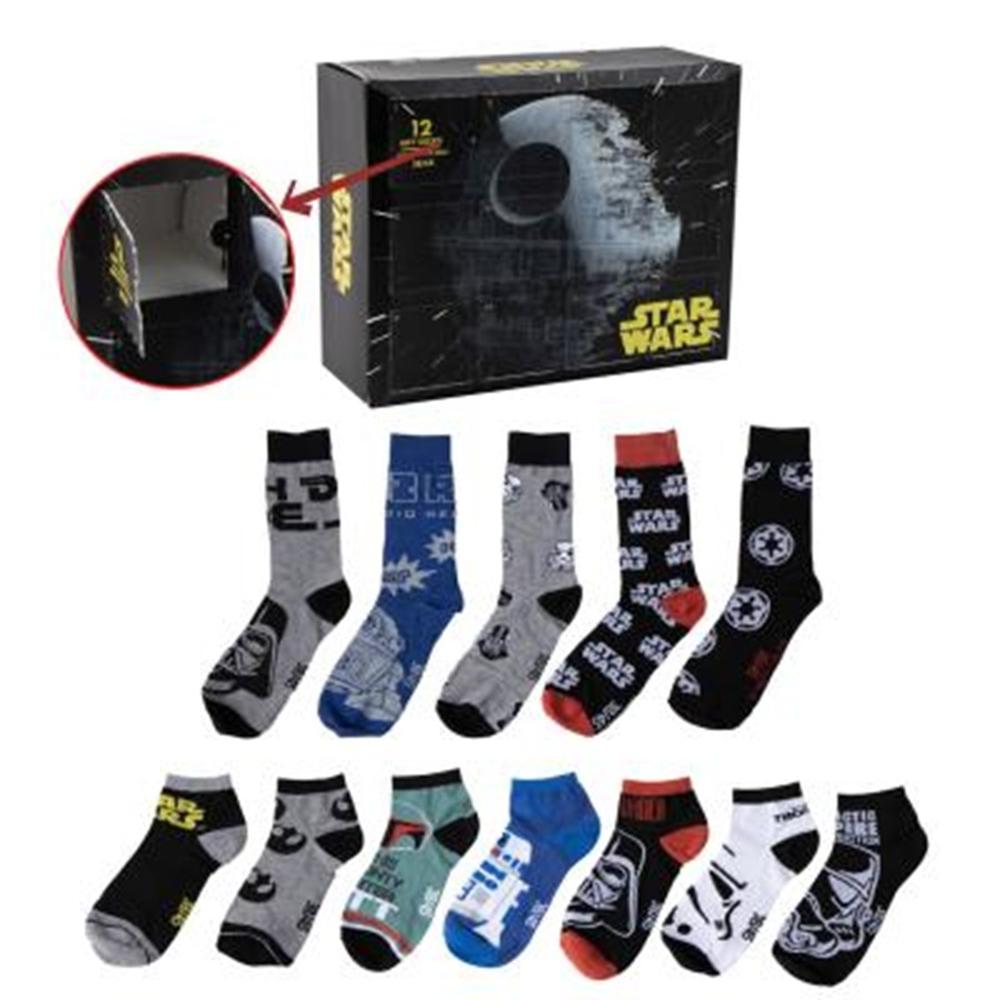 Star Wars Pack de 12 Pares de calcetines 38-45