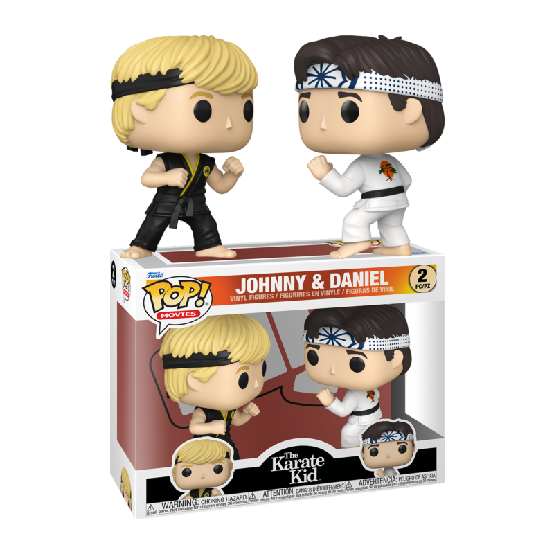 Karate Kid POP! Movies Vinyl Figuras Johnny & Daniel 9 cm