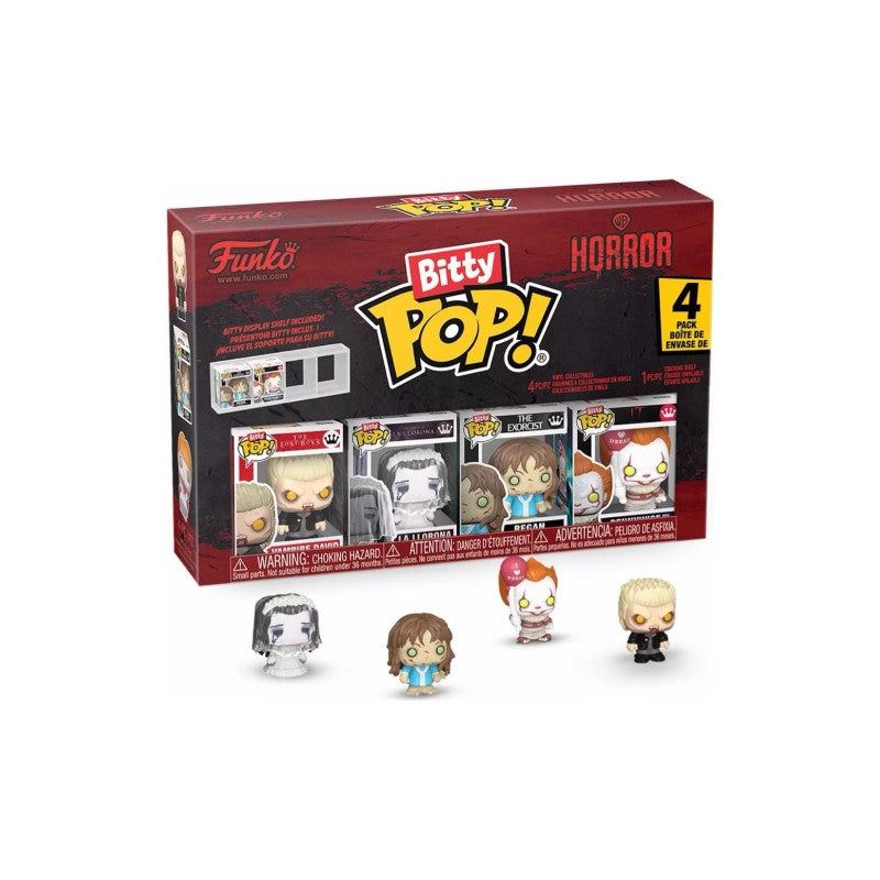 Horror Pack de 4 Figuras Bitty POP! Vinyl David 2,5 cm