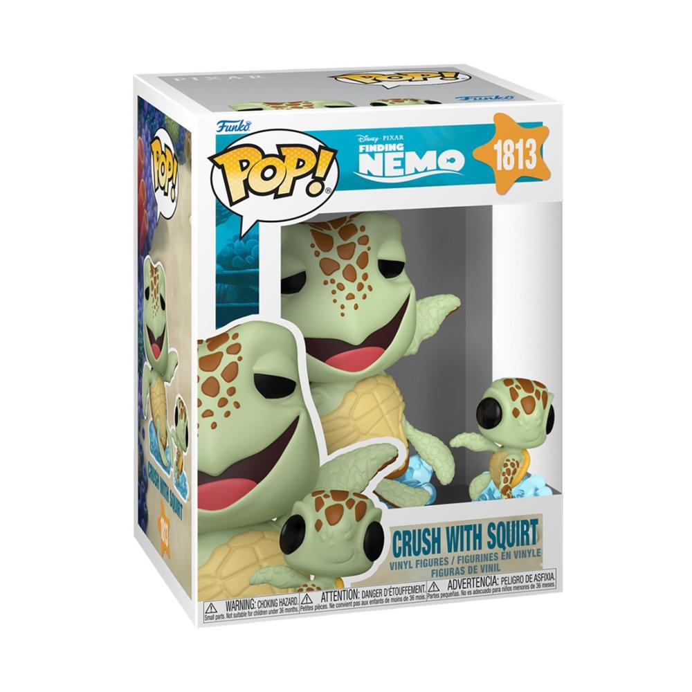 Buscando a Nemo POP! & Buddy Vinyl Figura Crush w/Squirt 9 cm