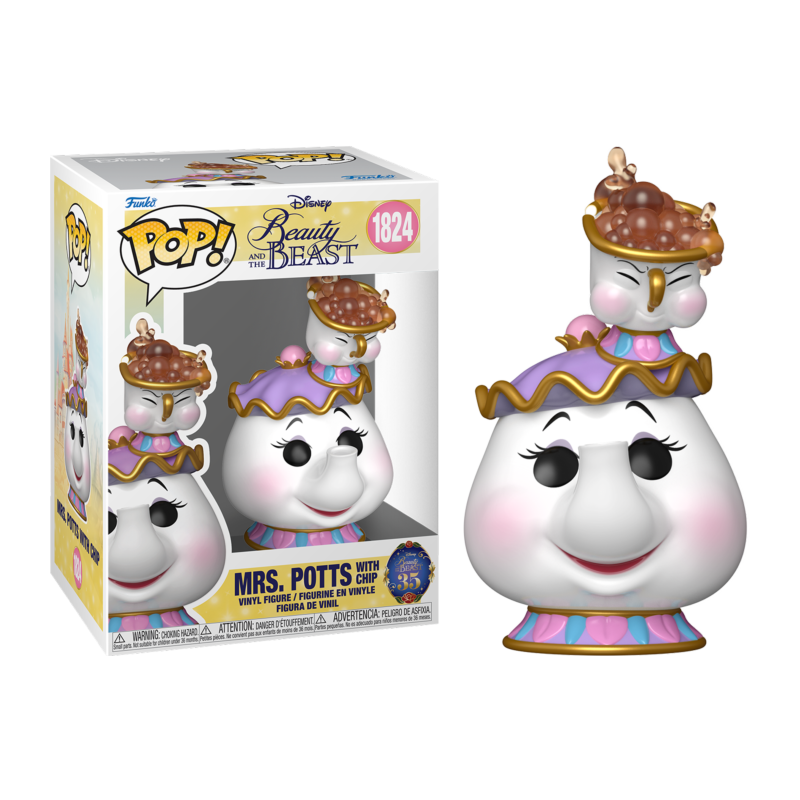 La bella y la bestia Figura POP! Disney Vinyl Mrs. Potts w/Chip 9 cm