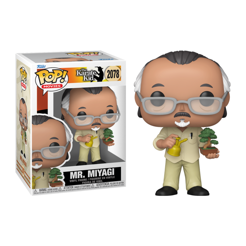 Karate Kid POP! Movies Vinyl Figura Mr. Miyagi w/BT 9 cm