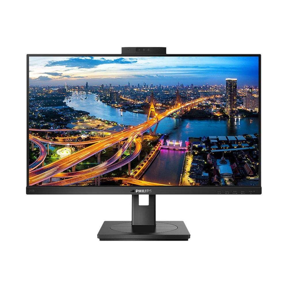 Monitor led 24 pulgadas philips b line 243b1jh - 00 ips -  fhd -  dp -  hdmi -  75hz -  4ms -  vesa 75x75 -  webcam Frikytopia