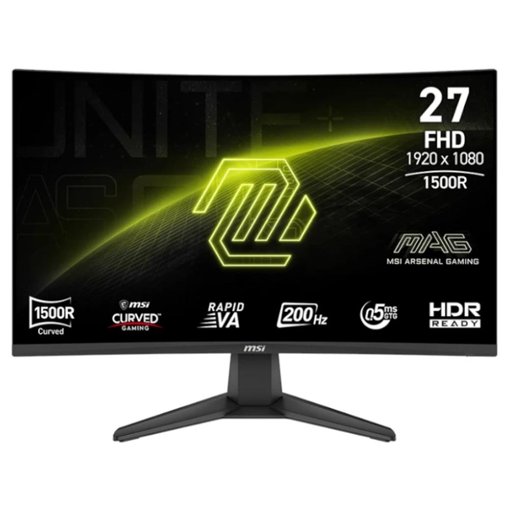 Monitor led gaming 27 pulgadas msi mag276cf e20 curvo -  va -  fhd -  dp -  hdmi -  200hz -  0.5ms -  vesa 100x100 Frikytopia