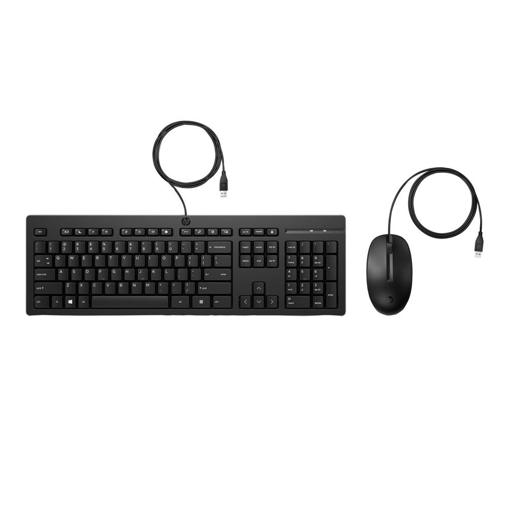 Teclado + raton hp combo 225 negro Frikytopia