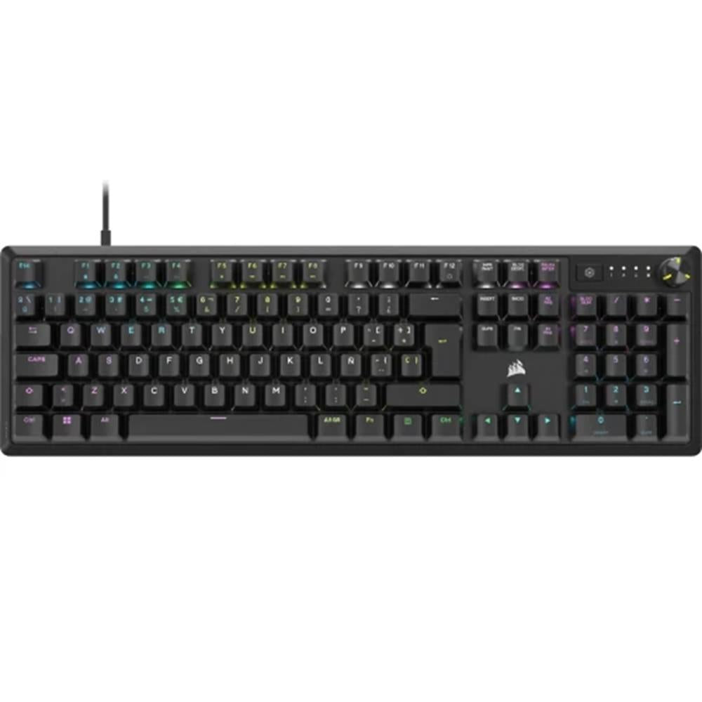 Teclado gaming corsair k70 core rgb negro portugues Frikytopia