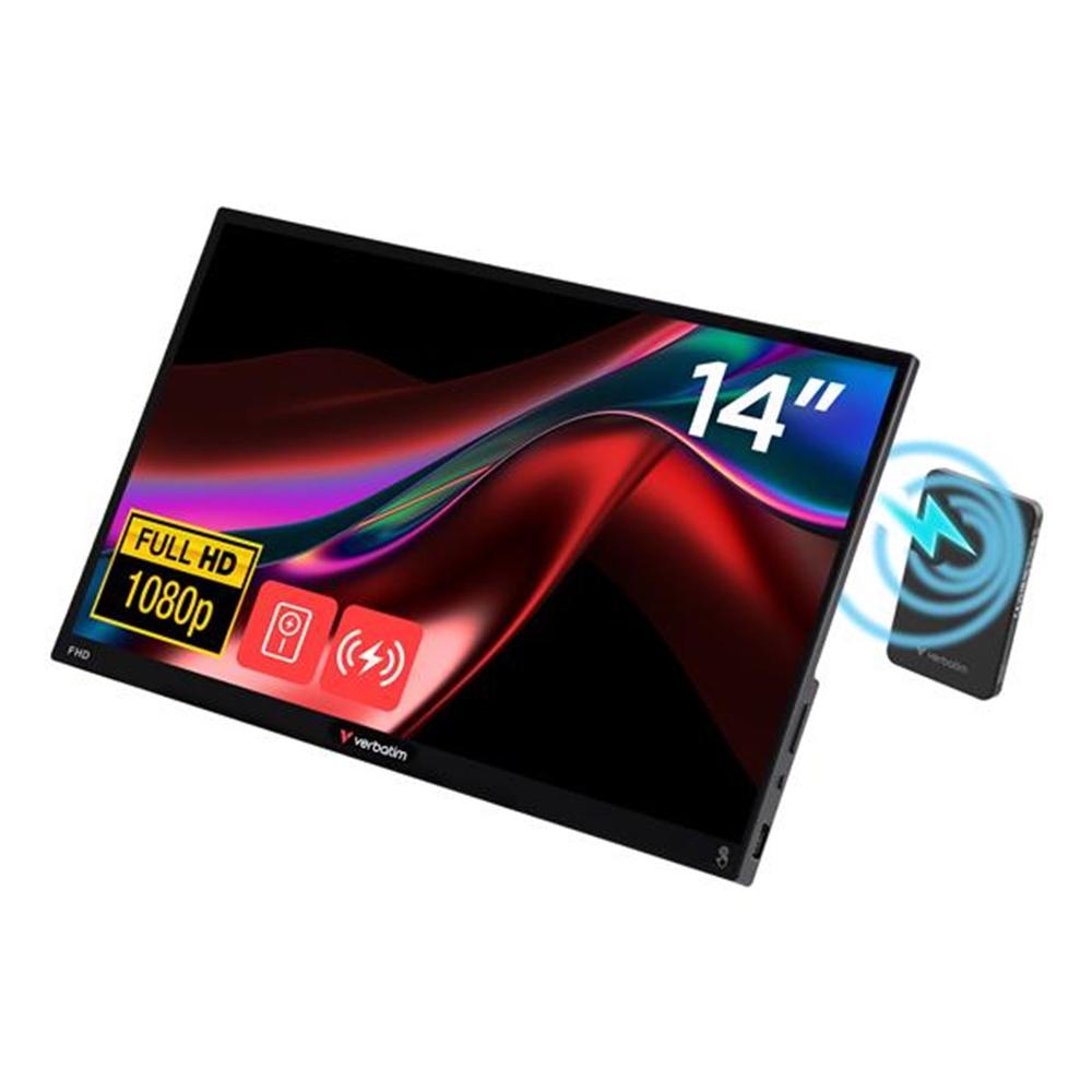 Monitor portatil verbatim 32088 14 pulgadas fhd 120hz + bateria 500mah Frikytopia
