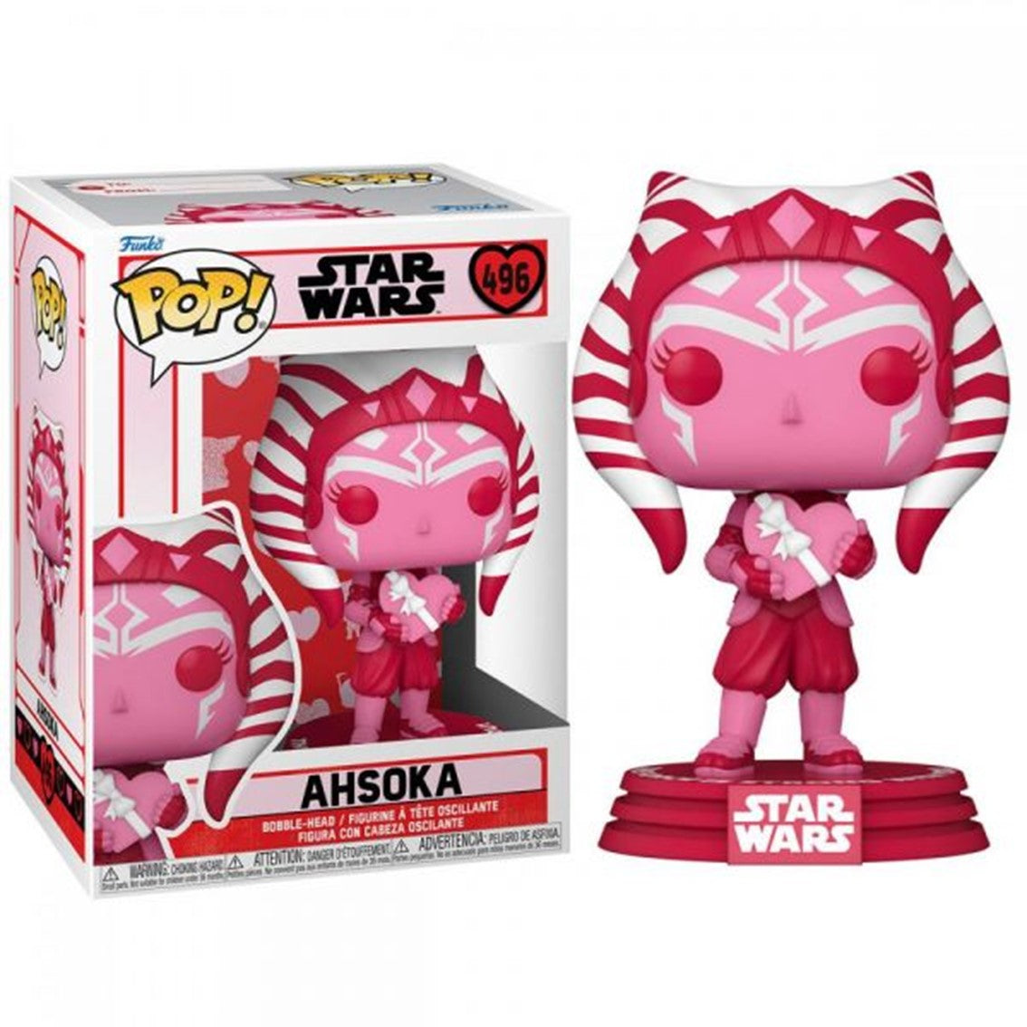 Funko pop star wars the mandalorian san valentín ahsoka 60120 Frikytopia