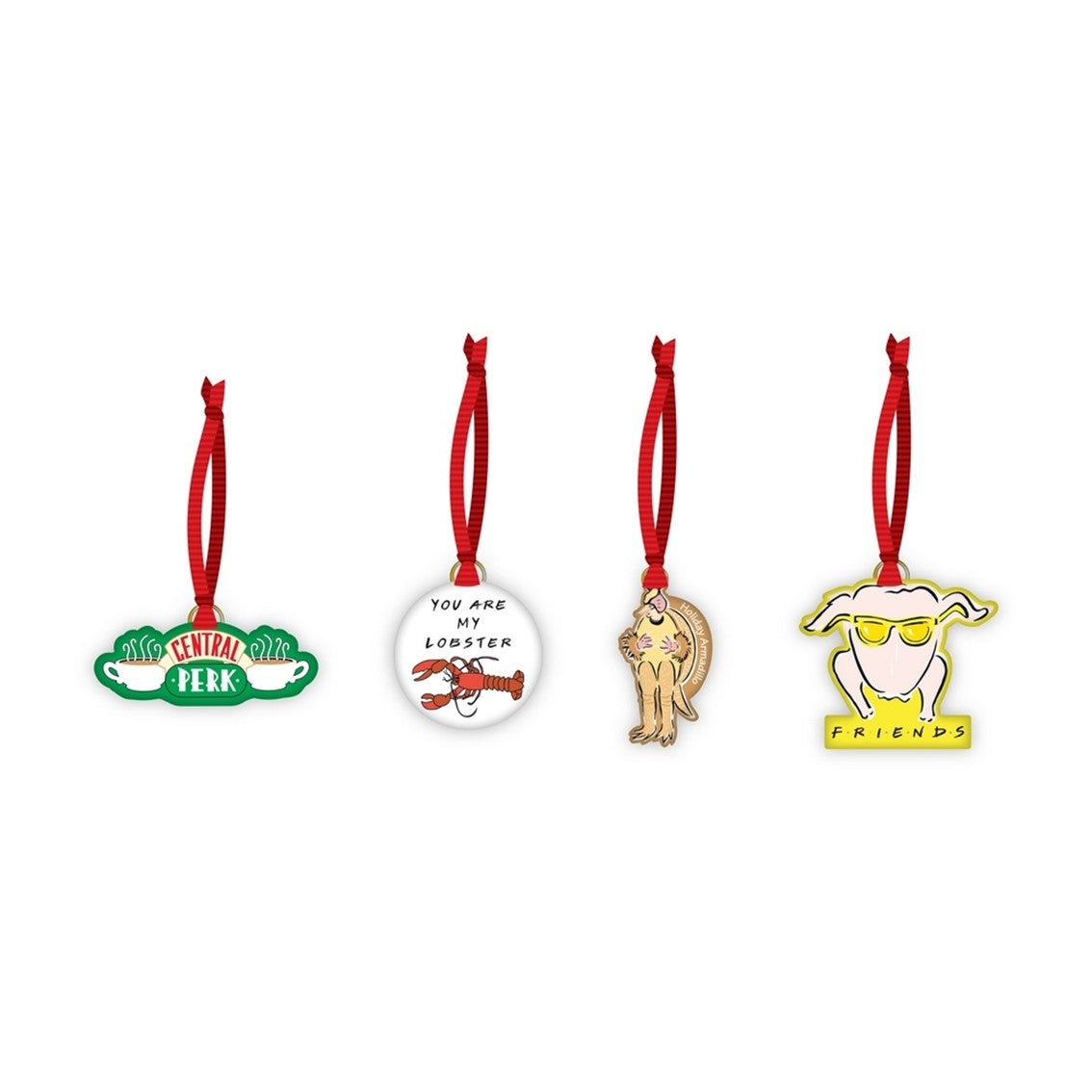 Decoracion de navidad half moon bay friends set de 4 Frikytopia