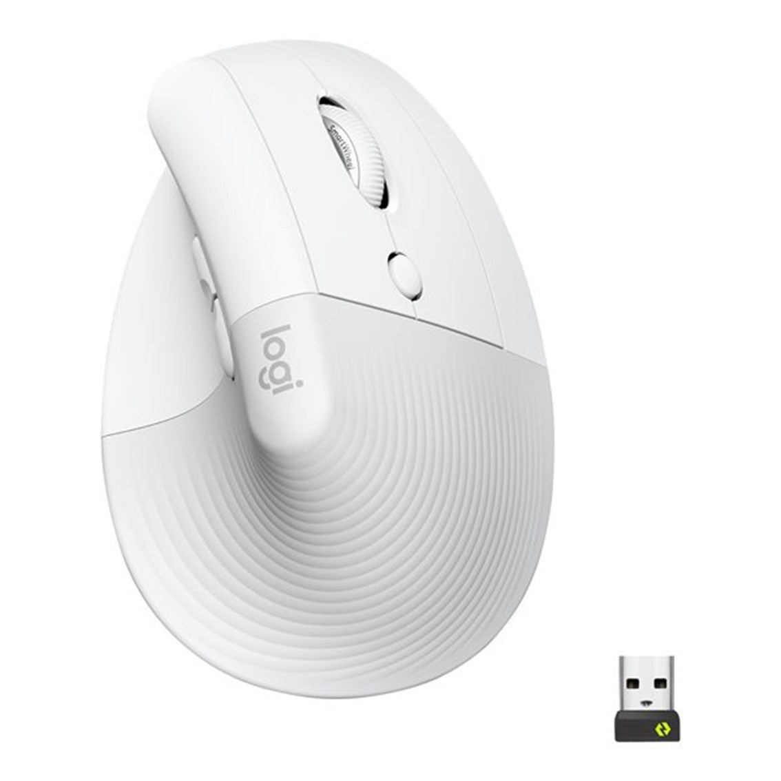 Mouse raton vertical logitech lift for business 6 botones 4000 dpi wireless inalambrico blanco hueso Frikytopia